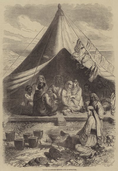 Famille de réfugiés juifs maures à Gibraltar - Gustave Janet
